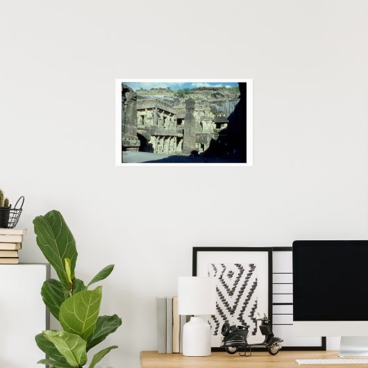 Boeddhistische, Jainistische en Hindu grotten in E Poster (Thuiskantoor)