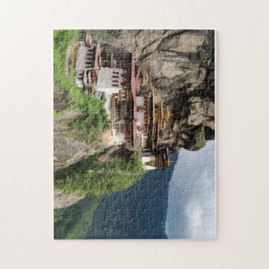 Boeddhistische klooster legpuzzel (Verticaal)