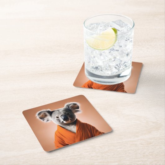 Boeddhistische Koala Kartonnen Onderzetters (Insitu)