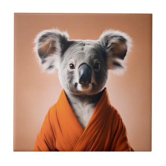 Boeddhistische Koala Tegeltje (Voorkant)