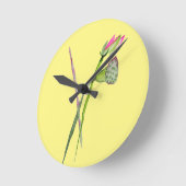 Boeddhistische kunst van Lotus Zen Ronde Klok (Hoek)