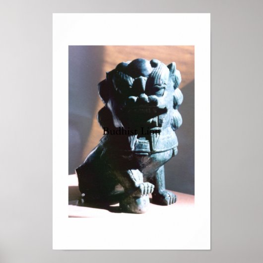 boeddhistische lion poster (Voorkant)