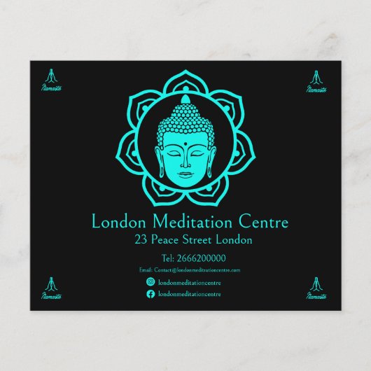 Boeddhistische meditatie flyer (Voorkant)