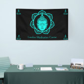 Boeddhistische meditatie spandoek (Beurs)