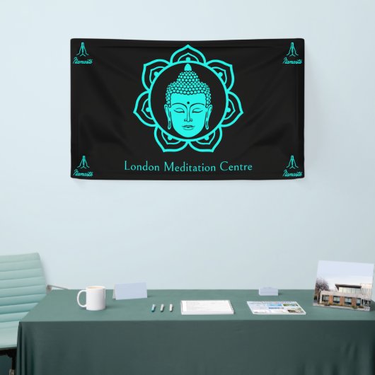 Boeddhistische meditatie  spandoek (Beurs)