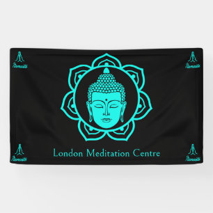 Boeddhistische meditatie  spandoek
