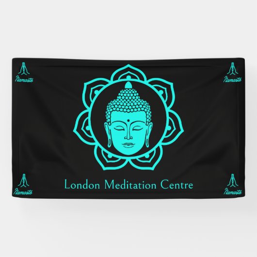 Boeddhistische meditatie spandoek (Horizontaal)