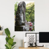 Boeddhistische Memorial Stone Poster (Thuiskantoor)