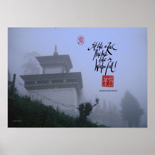 Boeddhistische monastaire in Sikkim Poster (Voorkant)