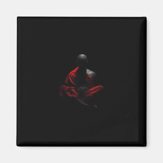 Boeddhistische monnik - 207 magneet (Voorkant)