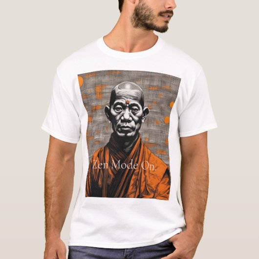 Boeddhistische monnik Inspirerend citaat T-shirt (Voorkant)