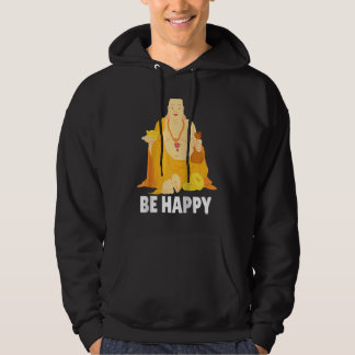 Boeddhistische monnik Namaste Biddend Gebed Glimla Hoodie