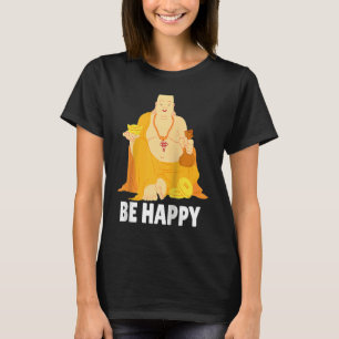 Boeddhistische monnik Namaste Biddend Gebed Glimla T-shirt