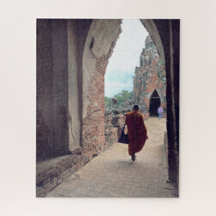 Boeddhistische monnik Wat Chalwatthanaram Thailand Legpuzzel