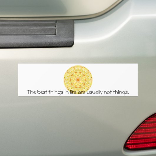 boeddhistische quote bumpersticker (Op auto)
