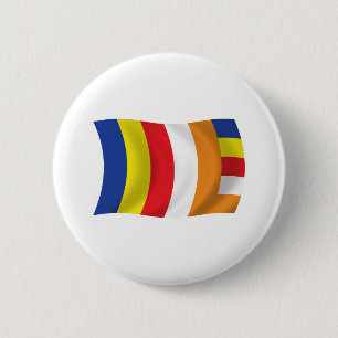 Boeddhistische religie Vlag Button