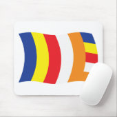 Boeddhistische Religie Vlag Muismat (Met muis)