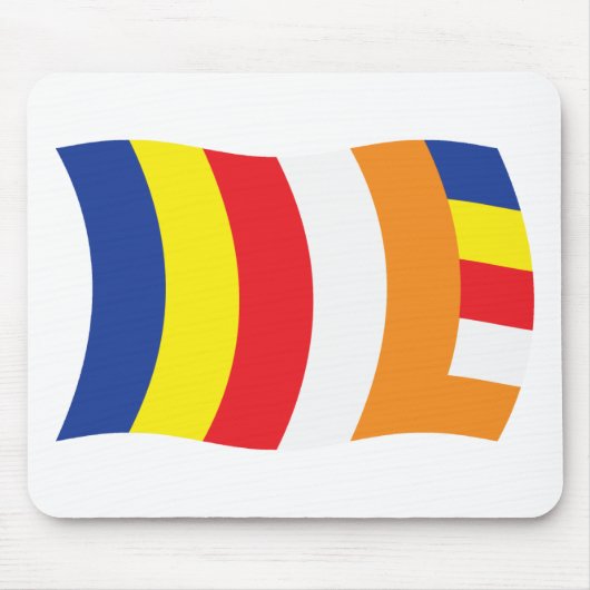Boeddhistische Religie Vlag Muismat (Voorkant)