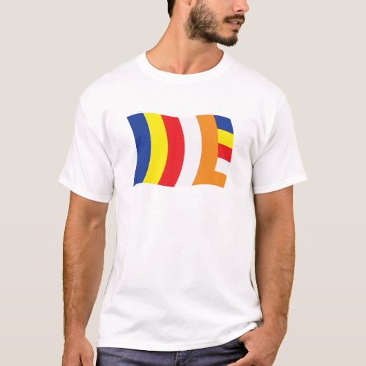 Boeddhistische Religie Vlag Shirt (Voorkant)