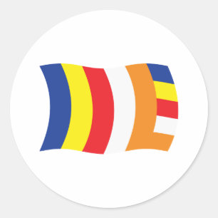 Boeddhistische Religie Vlag Sticker