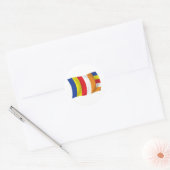 Boeddhistische religie Vlag Sticker (Envelop)