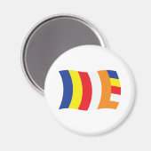 Boeddhistische Religie Vlagmagneet Magneet (Voorkant / Achterkant)