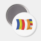 Boeddhistische Religie Vlagmagneet Magneet (Voorkant / Achterkant)
