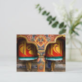 Boeddhistische roofrol, bhutan briefkaart (Staand voorkant)