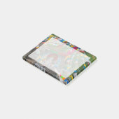 Boeddhistische schildering op rotsen post-it® notes (Schuin)