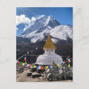 Boeddhistische Shrine & Prayer Flags, Himalaya-geb Briefkaart