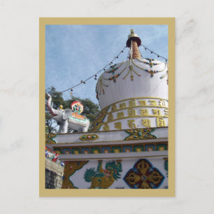 Boeddhistische Stupa Dalai Lama-tempel Dharamsala Briefkaart