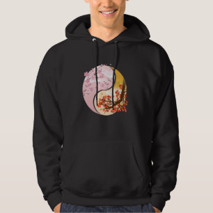 Boeddhistische tekens Ying en Yang Planten Hoodie