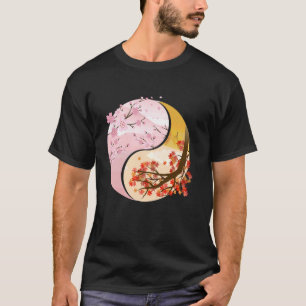 Boeddhistische tekens Ying en Yang Planten T-shirt