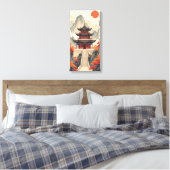 Boeddhistische tempel canvasprint canvas afdruk (Insitu (Slaapkamer))