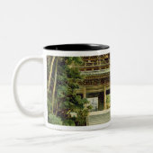 Boeddhistische tempel in Kyoto, Japan Tweekleurige Koffiemok (Links)