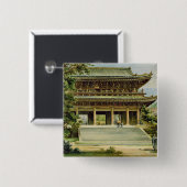 Boeddhistische tempel in Kyoto, Japan Vierkante Button 5,1 Cm (Voorkant /achterkant)