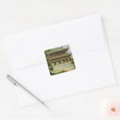 Boeddhistische tempel in Kyoto, Japan Vierkante Sticker (Envelop)