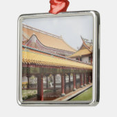 Boeddhistische tempelgrond metalen ornament (Links)