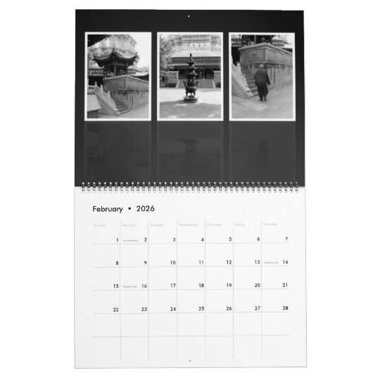 Boeddhistische Tempelkalender Kalender (Feb 2026)