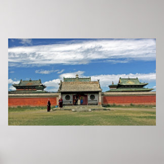 Boeddhistische tempels in Erdene Zuu, Monglia Poster