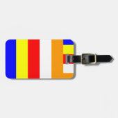 Boeddhistische vlag bagagelabel (Voorkant horizontaal)