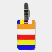 Boeddhistische vlag bagagelabel (Voorkant verticaal)