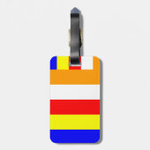 Boeddhistische vlag bagagelabel (Achterkant verticaal)