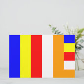 Boeddhistische vlag briefpapier (Staand voorkant)