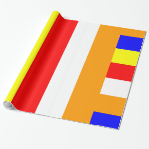 Boeddhistische vlag cadeaupapier