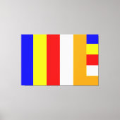 Boeddhistische vlag canvas afdruk (Voorkant)