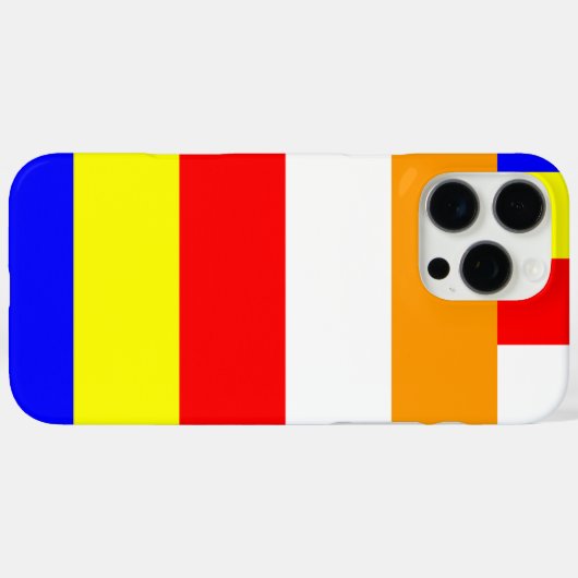 Boeddhistische vlag Case-Mate iPhone case (Achterkant (horizontaal))