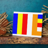Boeddhistische vlag fotoplaat (Zijkant)