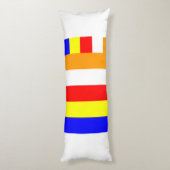Boeddhistische vlag lichaamskussen (Achterkant (Verticaal))