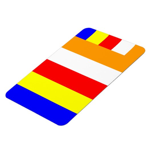 Boeddhistische vlag magneet (Linkerzijde)